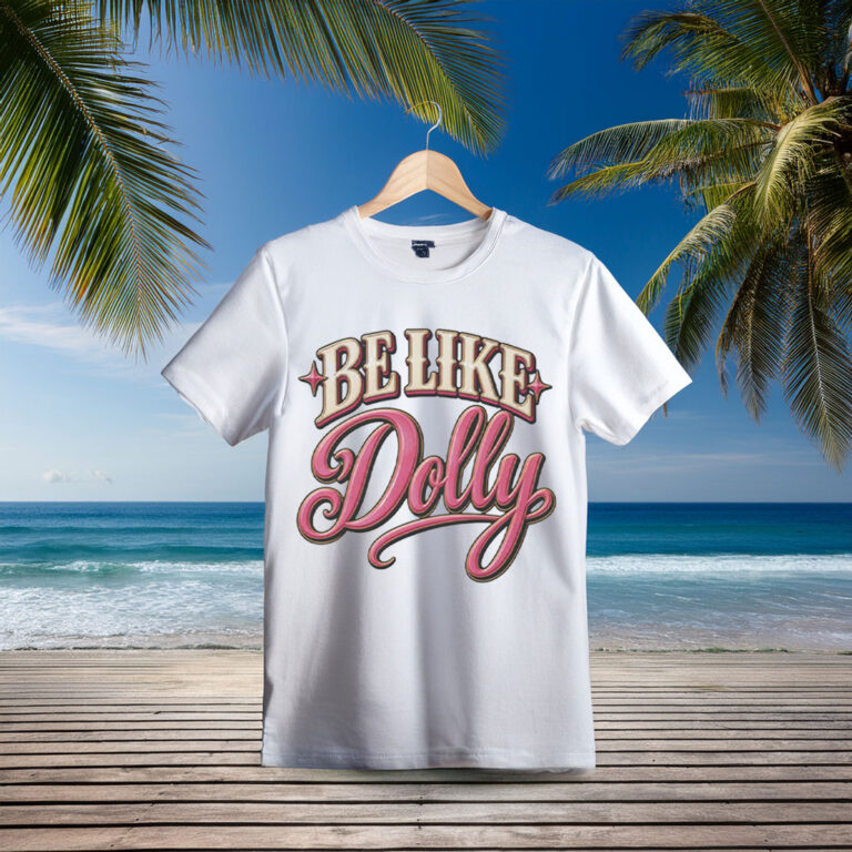 Be Like Dolly T-Shirt – Retro Pink Country Music Graphic Tee