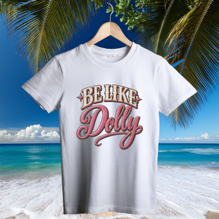 Be Like Dolly T-Shirt – Retro Pink Country Music Graphic Tee