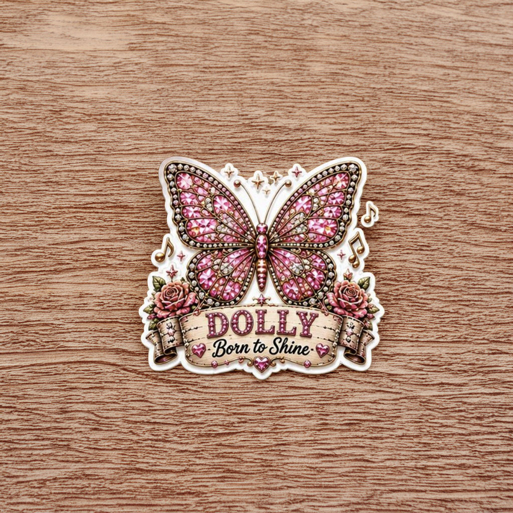 Dolly Born To Shine Sticker