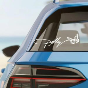 Dolly Inspired Butterfly Car Decal Sticker