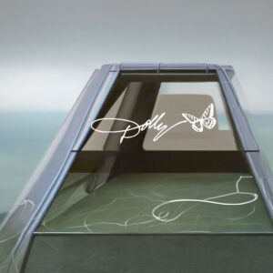 Dolly Inspired Butterfly Car Decal Sticker