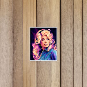 Dolly Parton 1977 Low Polygon Art Sticker