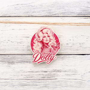 Dolly Parton Butterfly Cowgirl Vinyl Sticker