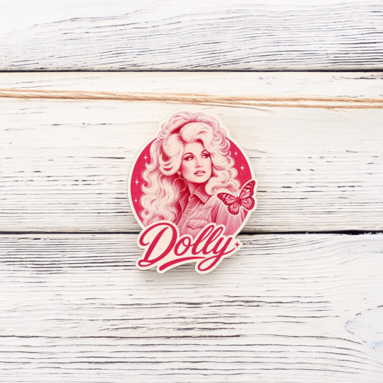 Dolly Parton Butterfly Cowgirl Vinyl Sticker