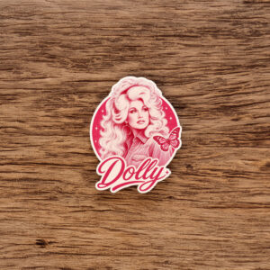 Dolly Parton Butterfly Cowgirl Vinyl Sticker