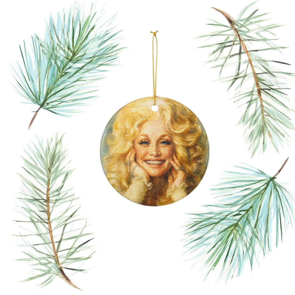 Dolly Parton Ceramic Ornament
