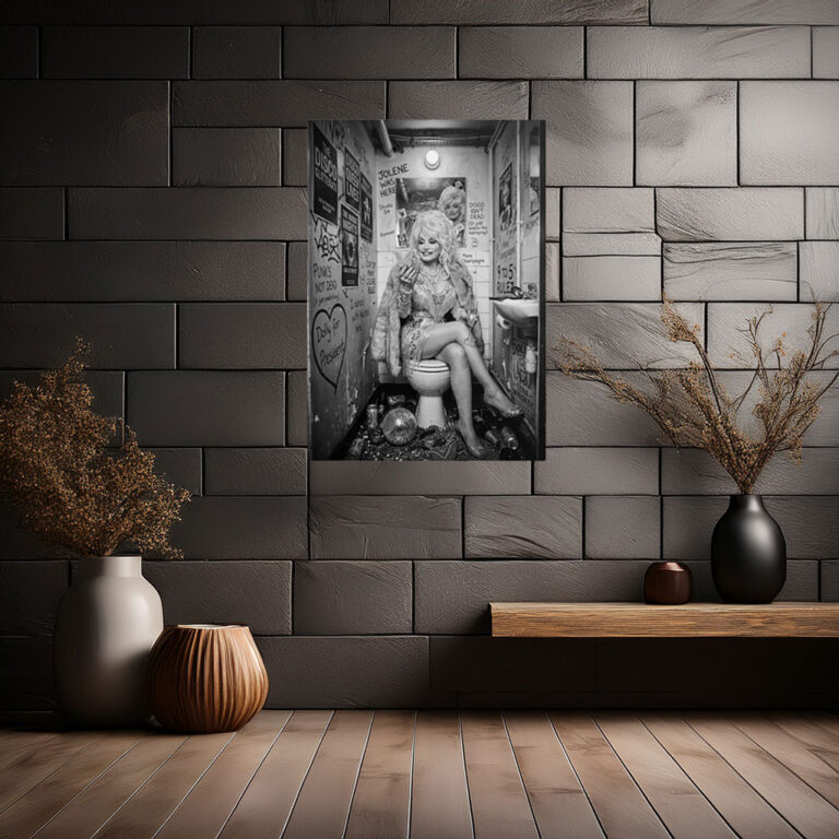 Dolly Parton Disco Bathroom Poster