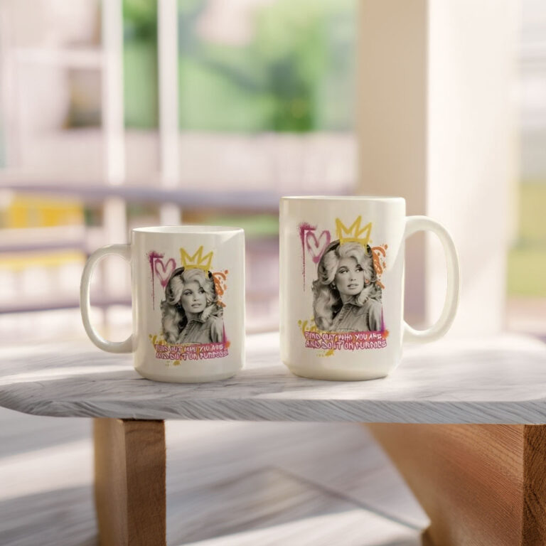 Dolly Parton Graffiti Style Quote Mug 