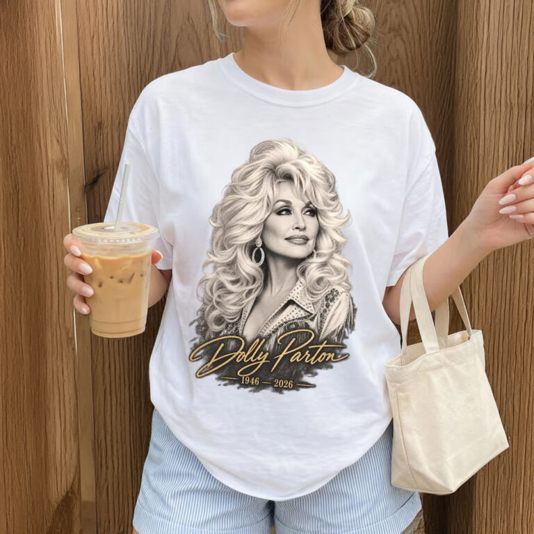 Dolly Parton Memorial Shirt, Signature Vintage Graphic Tee