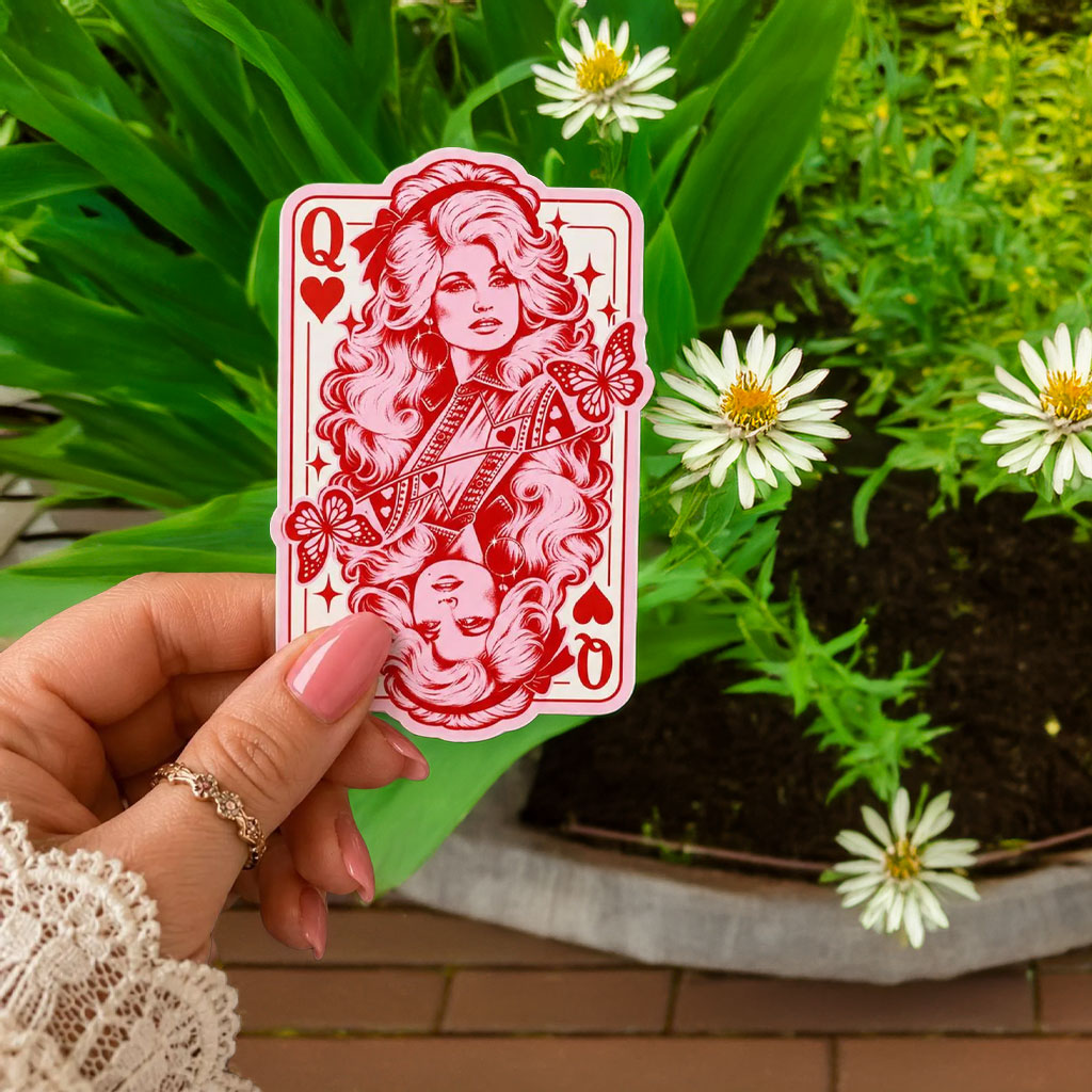 Dolly Parton Queen of Hearts Sticker