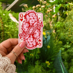Dolly Parton Queen of Hearts Sticker