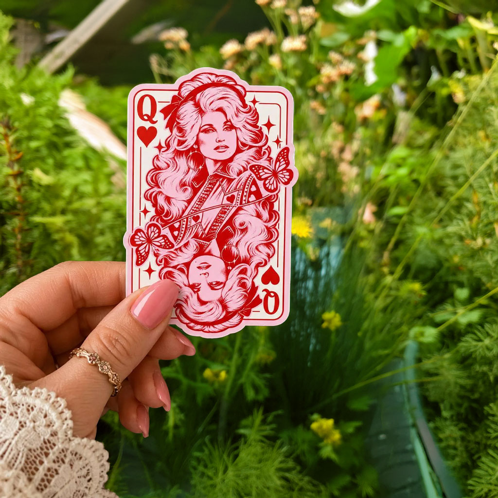 Dolly Parton Queen of Hearts Sticker