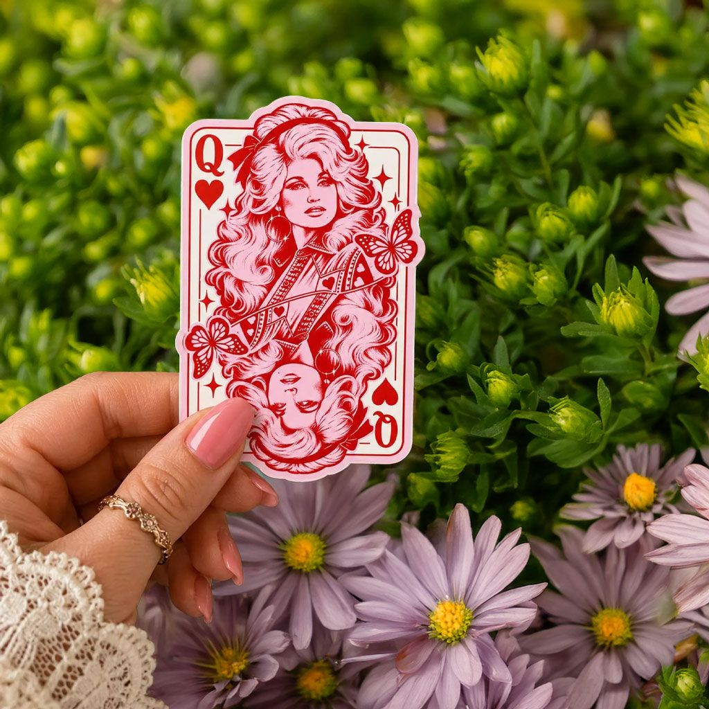 Dolly Parton Queen of Hearts Sticker