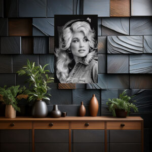 Dolly Parton Retro Poster