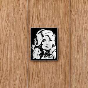 Dolly Parton Stencil Art Sticker
