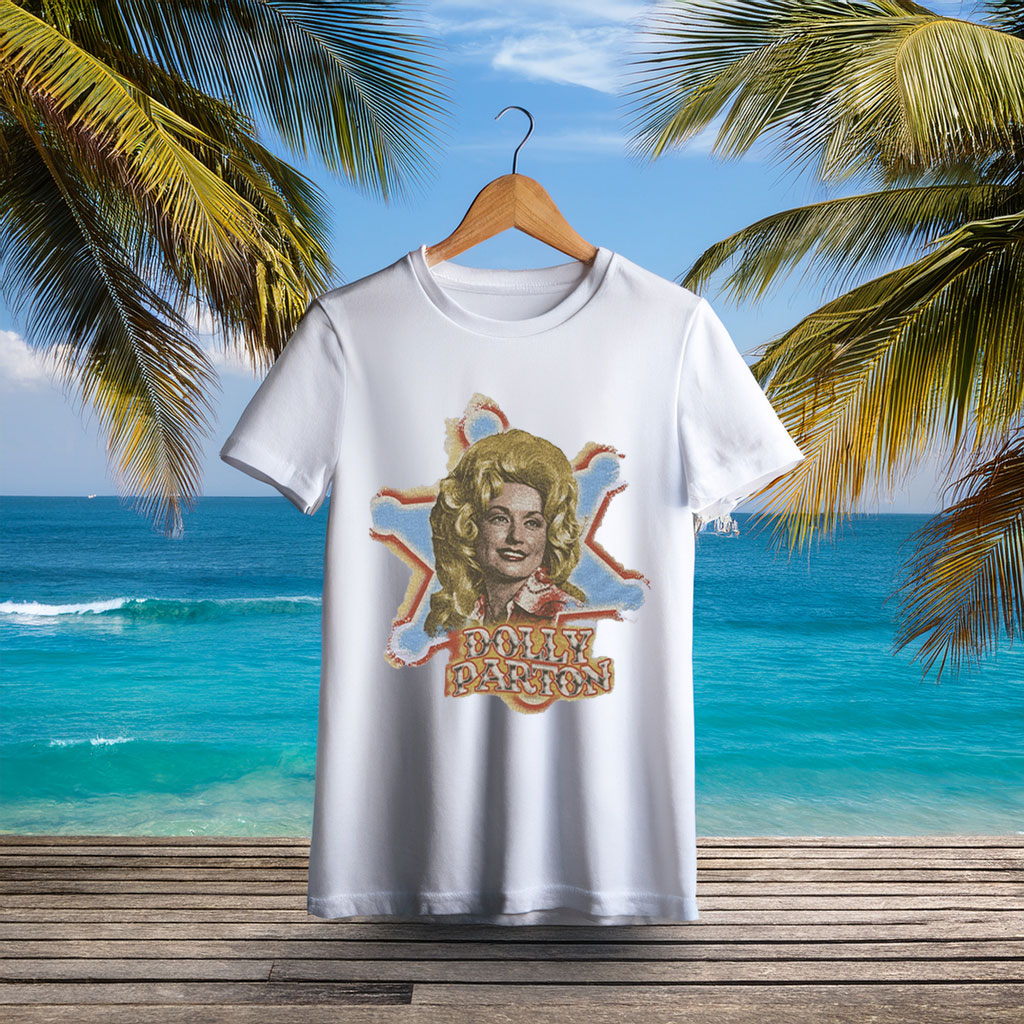 Dolly Parton Tee Country Singer Portrait T-Shirt