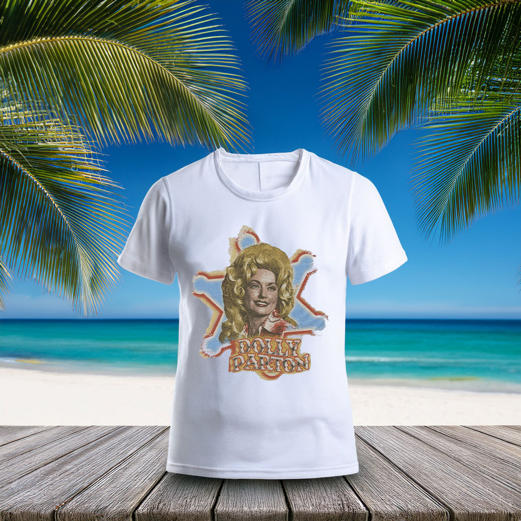 Dolly Parton Tee Country Singer Portrait T-Shirt