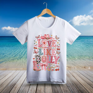 Dolly Parton Tribute Shirt, Love Like Dolly Cowboy Boots Art