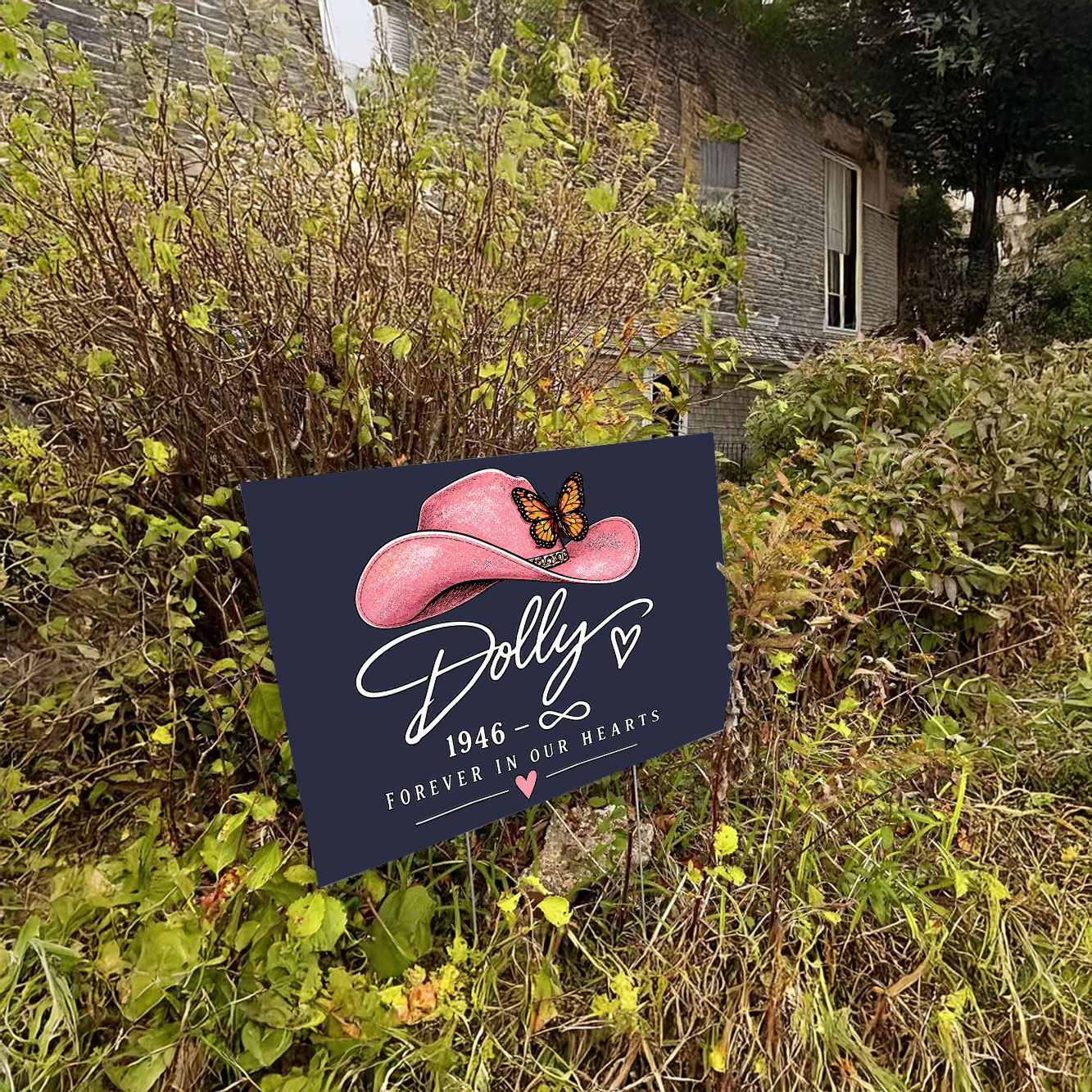 Dolly Parton Yard Sign