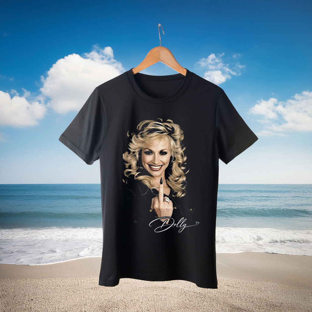 Funny Dolly Parton Middle Finger Vintage Shirt