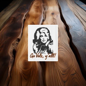 Dolly Butterfly Tennessee Vols Sticker