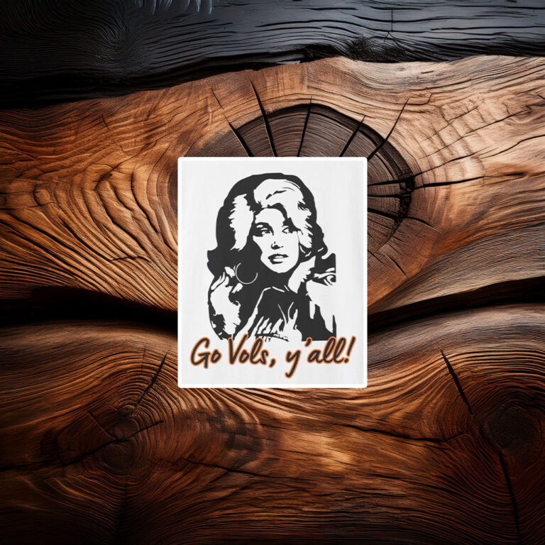 Dolly Butterfly Tennessee Vols Sticker