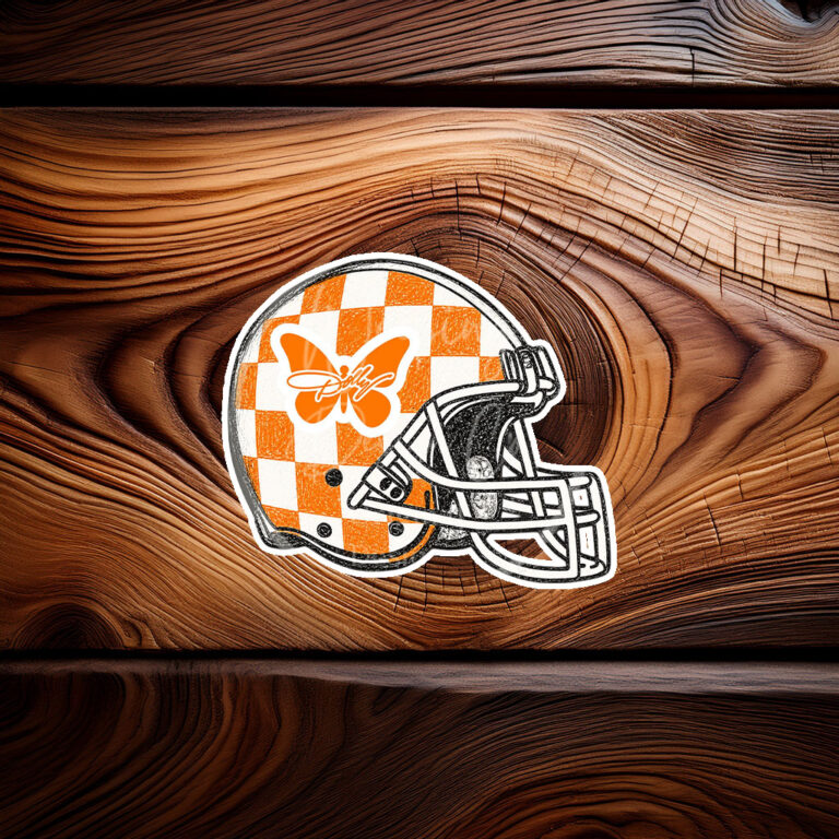 Dolly Butterfly Tennessee Volunteers Decal Sticker