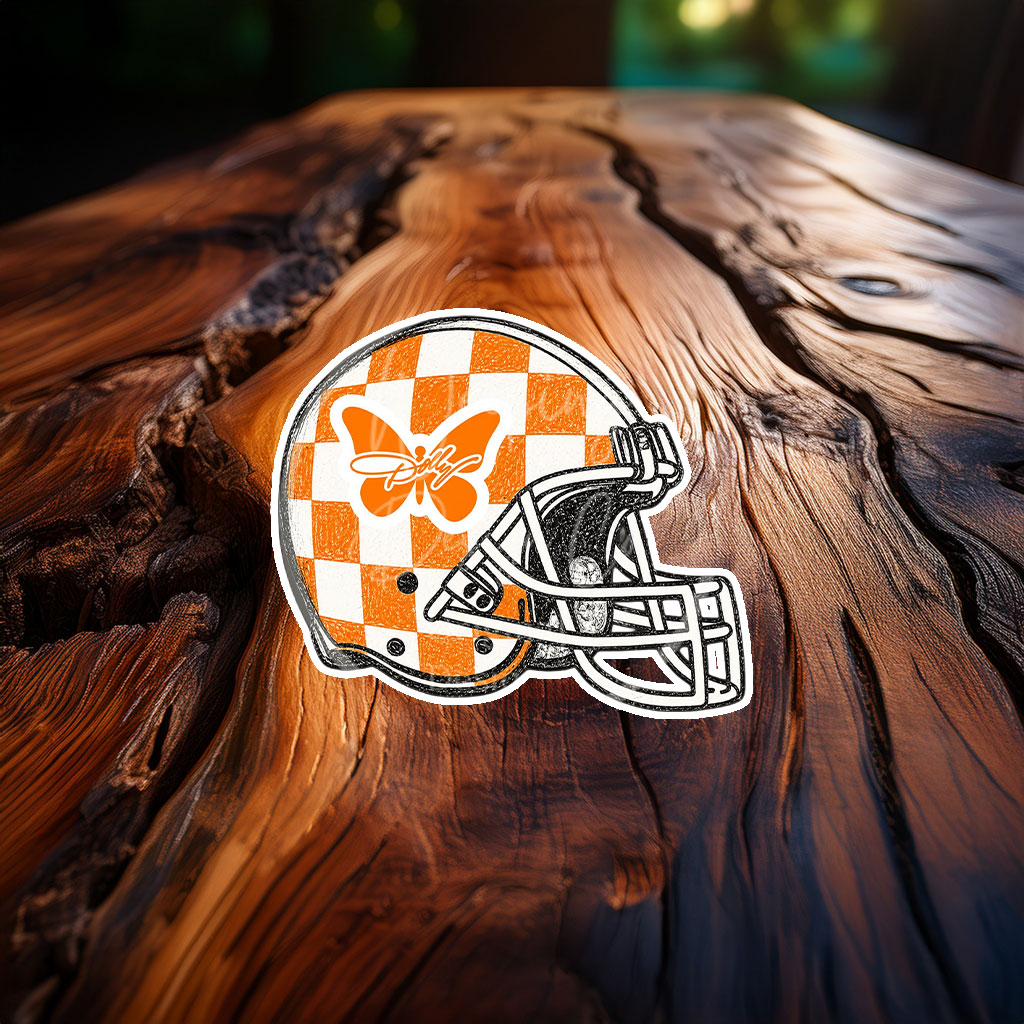 Dolly Butterfly Tennessee Volunteers Decal Sticker