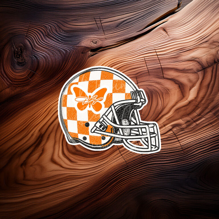 Dolly Butterfly Tennessee Volunteers Decal Sticker
