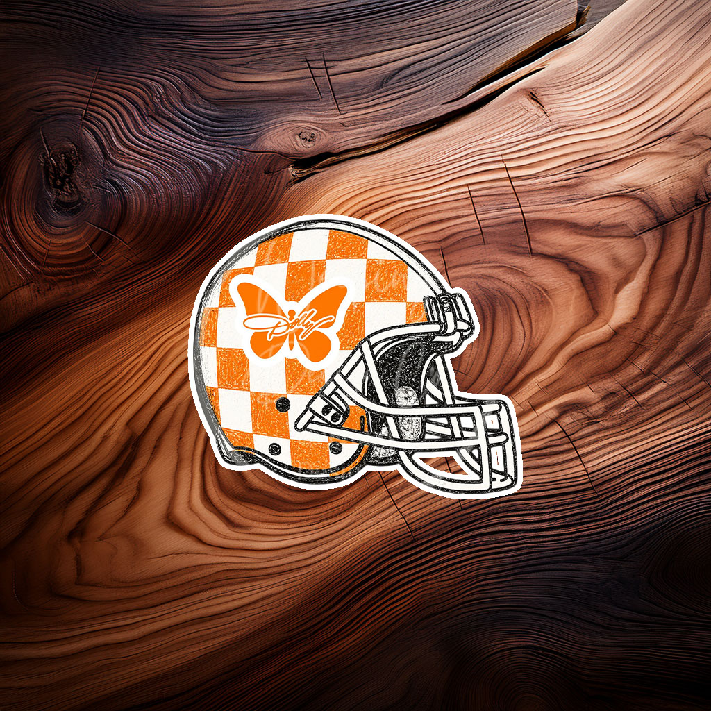 Dolly Butterfly Tennessee Volunteers Decal Sticker