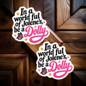 Dolly Country Queen Vintage Pink Cowboy Sticker