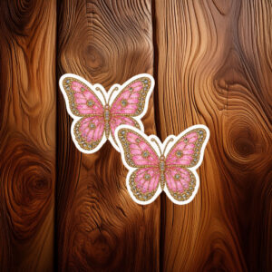 Dolly Forever Pink Country Music Butterfly Sticker