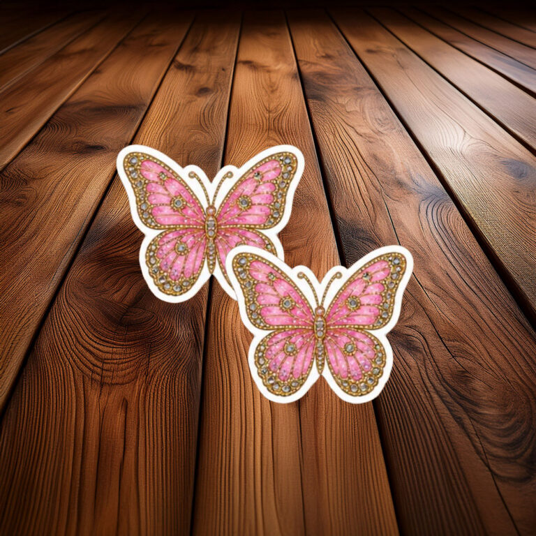 Dolly Forever Pink Country Music Butterfly Sticker