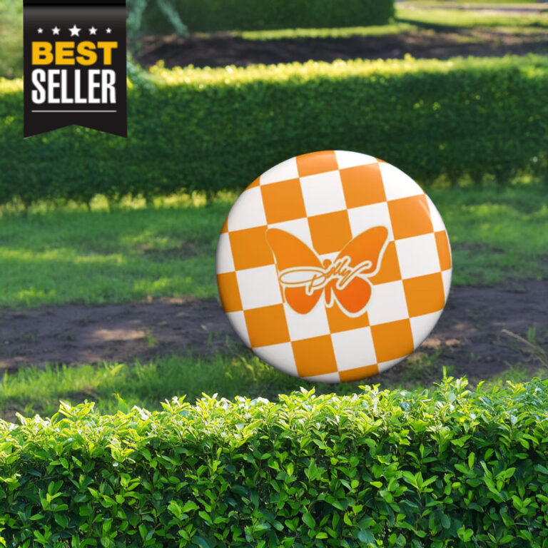 Dolly Orange Butterfly UT Knoxville Pin