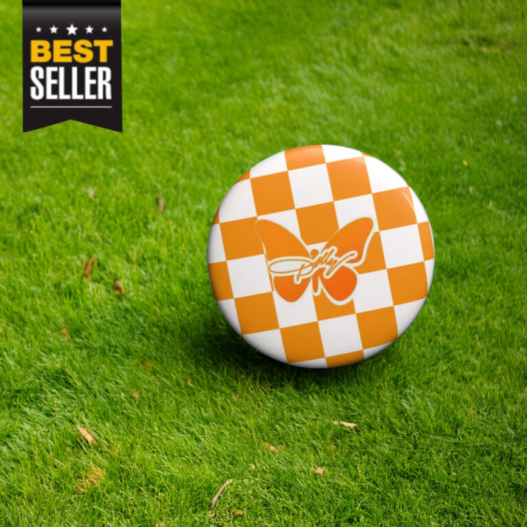 Dolly Orange Butterfly UT Knoxville Pin