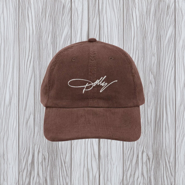 Dolly Signature Embroidered Corduroy Cap