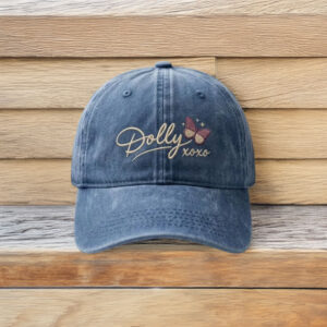 Dolly XOXO Embroidered Butterfly Dad Hat
