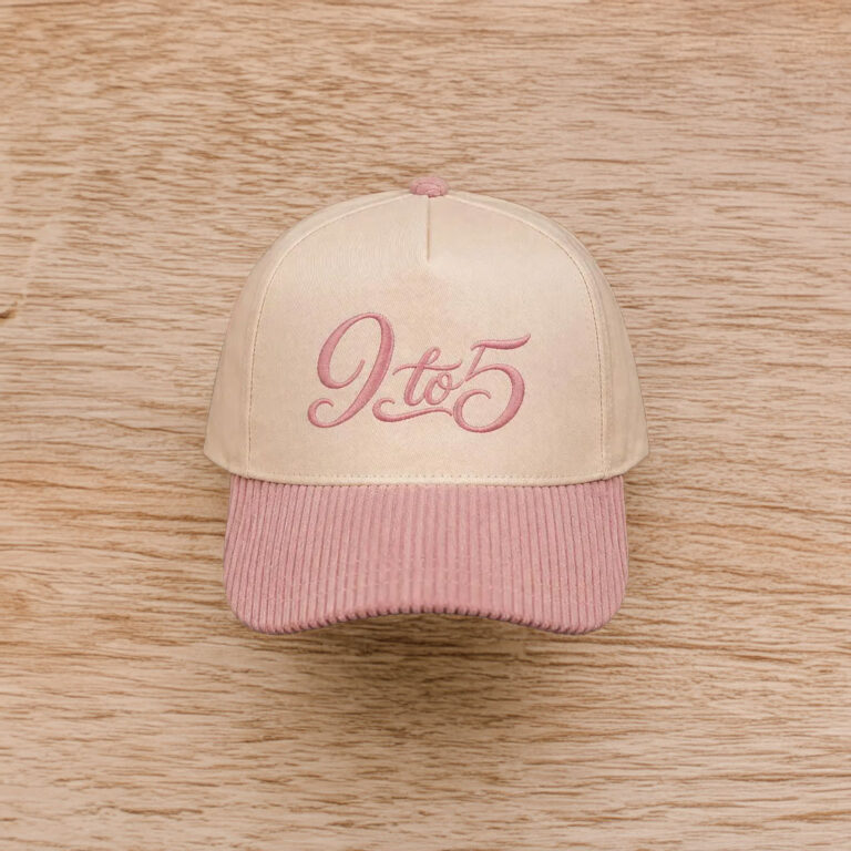 Embroidered 9 to 5 Corduroy Hat, Dolly Hat