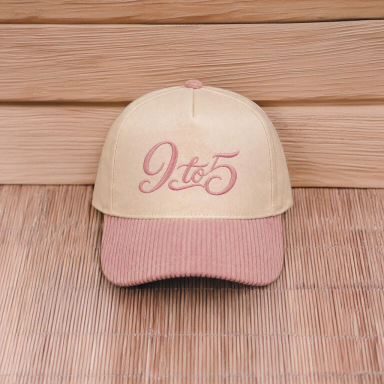 Embroidered 9 to 5 Corduroy Hat, Dolly Hat