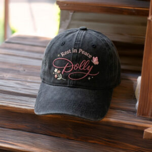 Alternative view of Memorial Washed Hat, Embroidered Rest in Peace Dad Cap