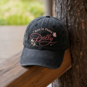 Memorial Washed Hat, Embroidered Rest in Peace Dad Cap