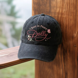 Memorial Washed Hat, Embroidered Rest in Peace Dad Cap